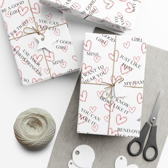 Discover SMUT Book Good Girl Quotes in White Gift Wrapping Papers