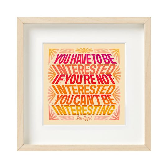 Discover Iris Apfel Quote Premium Matte Vertical Posters