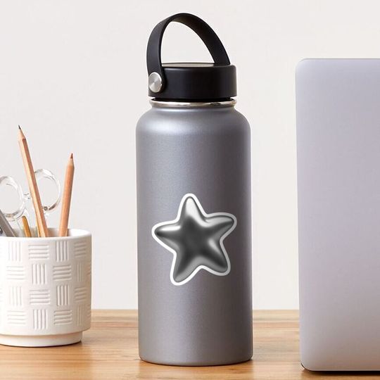 Discover silver star Sticker