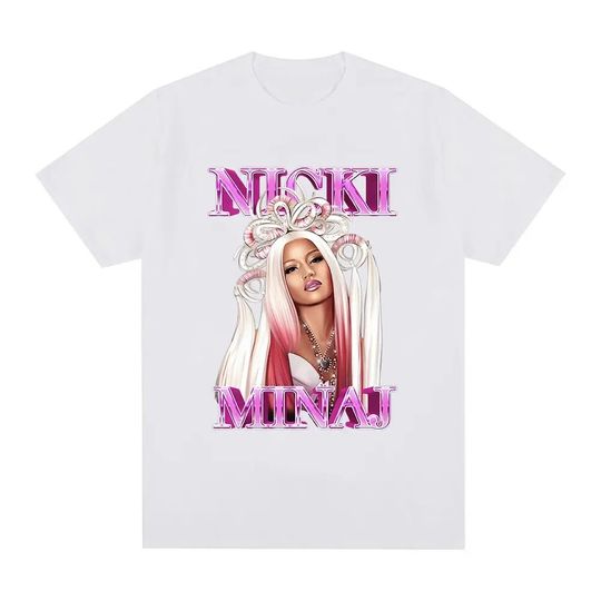 Discover Fashion Hip Hop T-shirts Rapper Nicki Minaj Pink Friday 2 Graphic  Shirt