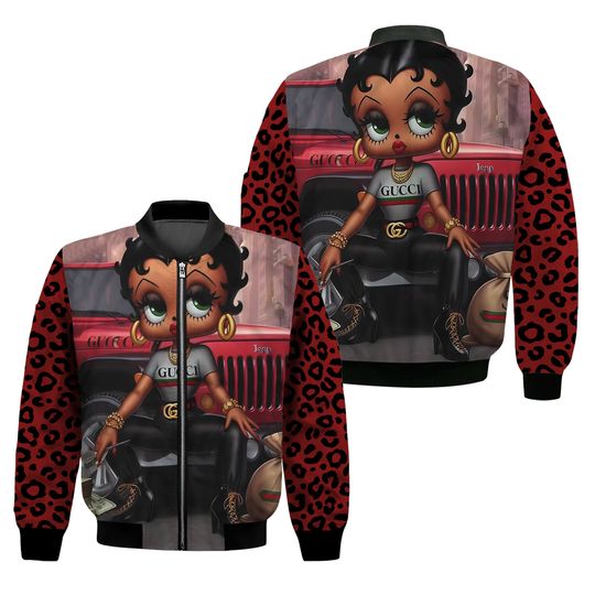 Discover Betty boop Bomber Jacket
