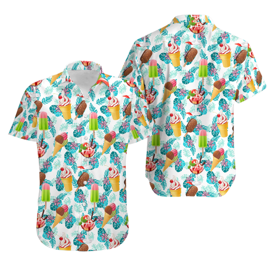 Discover Ice Cream Hawaiian Shirt
