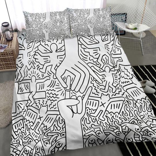 Discover Keith Haring Marriage of Heaven and Hell Bedding Set