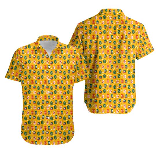 Discover Lucha Libre Luchador Pattern Hawaiian Shirt