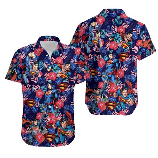 Discover Superheroes Movie Fans Love Superman Tropical Summer Hawaiian Shirt
