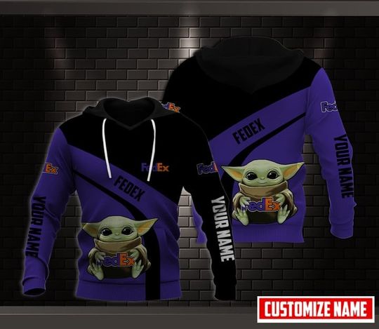 Discover Personalized Name Fedex Purple Custom Full Print 3D Hoodie