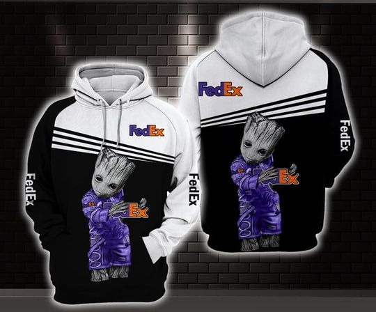 Discover Fedex Purple 3D Hoodie All Over Printed