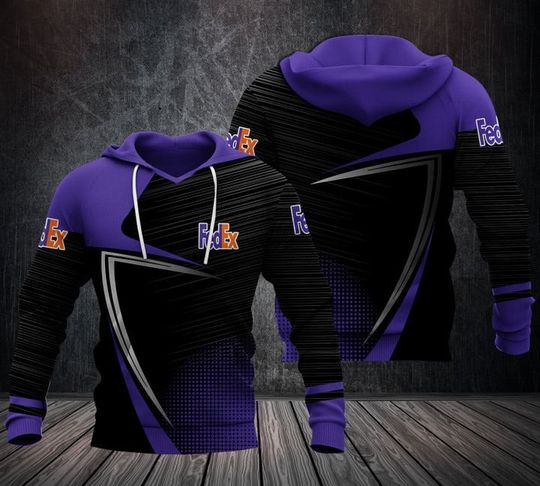 Discover Fedex Purple 3D Hoodie All Over Printed
