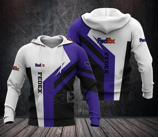 Discover Fedex Purple 3D Hoodie All Over Printed