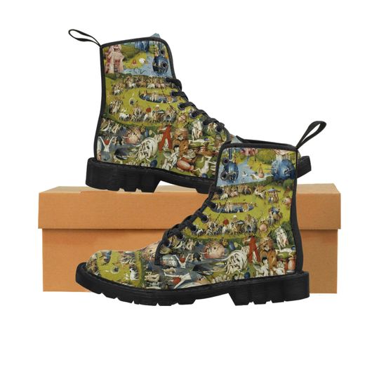 Discover The garden of earthly delights Hieronymus Bosch Women's Canvas Boots