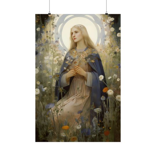 Discover Saint Hildegard of Bingen Premium Matte Vertical Posters