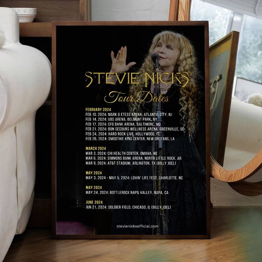 Discover Stevie Nicks 2024 Music Tour Poster