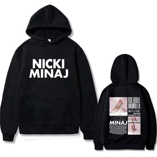 Discover Rapper Nicki Minaj Pink Friday Music Album Cover Hoodie