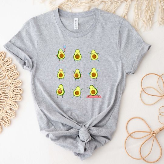Discover Cute Avocado Working Out T-Shirt
