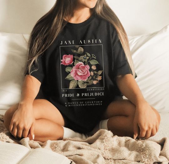 Discover Jane Austen Pride And Prejudice Bookish T-Shirt