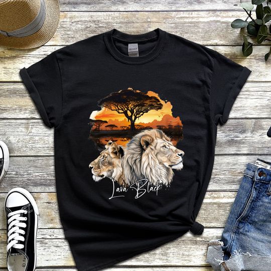 Discover Africa t-shirt, lion t-shirt, lion lover, big five t-shirt
