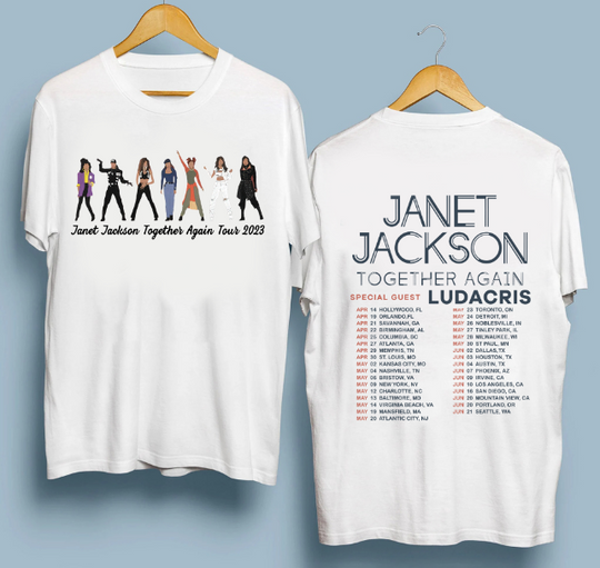 Discover Janet Jackson Together Againn Toour 2023   tshirt