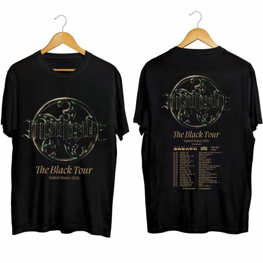 Discover Imminence The Black Tour 2024 Shirt, Imminence Band T Shirt