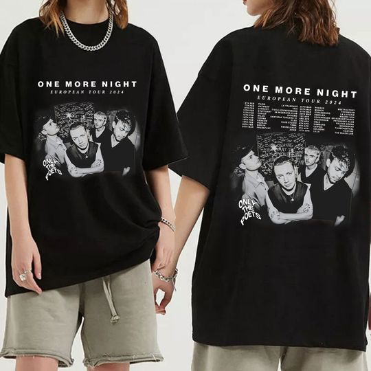 Discover Only The Poets EU 2024 Tour Shirt, Only The Poets Band Fan Shirt