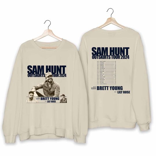 Discover Sam Hunt 2024 Outskirts Tour Sweatshirt