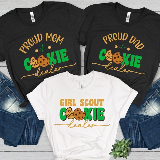 Discover Girl Scout Cookie Camping Family Matching Shirts
