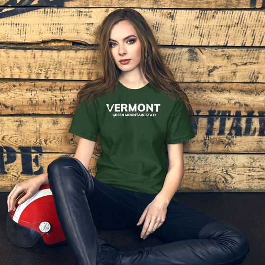 Discover Vermont Shirt:  Vermont Green Mountain State Unisex t-shirt