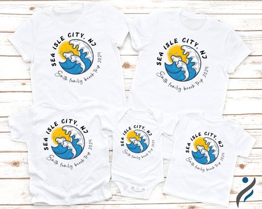 Discover Personalized Family Names Beach Trip 2024 Shirts
