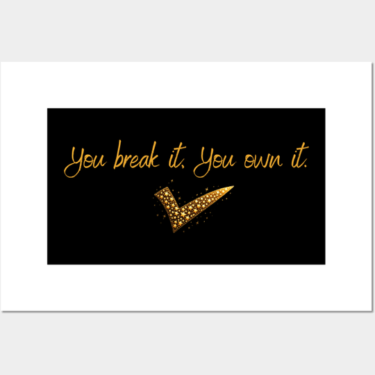Discover You Break it, You own it Caitlin Clark Poster