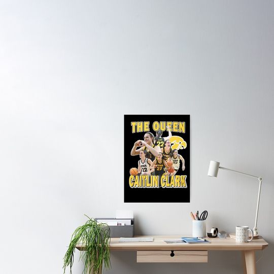 Discover Caitlin Clark The Queen Of Record Poster, Caitlin Clark Baseball Poster