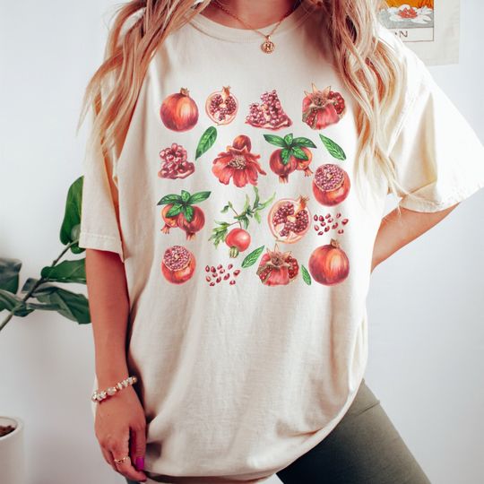 Discover Pomegranate Shirt Fruit Shirt Cottage Core T-Shirt