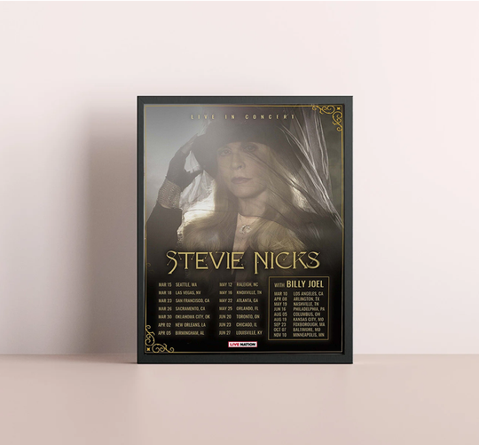 Discover Stevie Nicks US 2024 Tour Poster, Home Decor