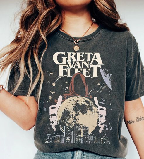 Discover Vintage Greta Van Fleet Rock Band Unisex Shirt, Greta Van Fleet Concert shirt