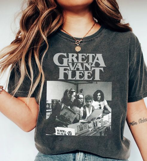 Discover Graphic Rock Band Greta Van Fleet Shirt, Greta Van Fleet Starcatcher World Tour 2024