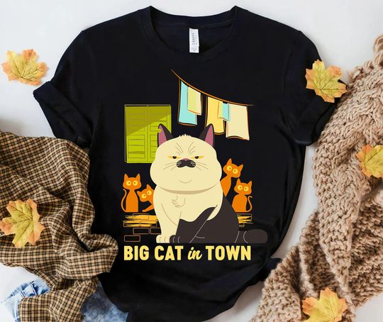 Discover Luca Machiavelli Big Cat in Town T-Shirt