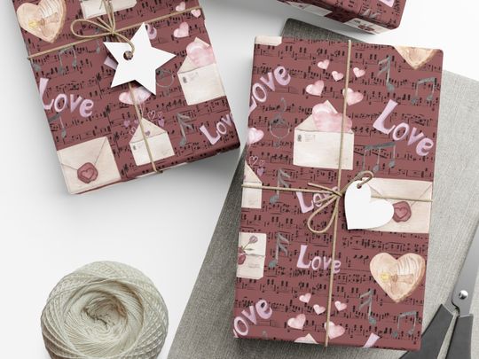 Discover Music Holiday Gift Wrap, Band Gift Paper and Music Lovers