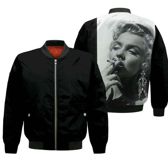 Discover Marilyn Monroe Inspired Women's Bomber Jacket