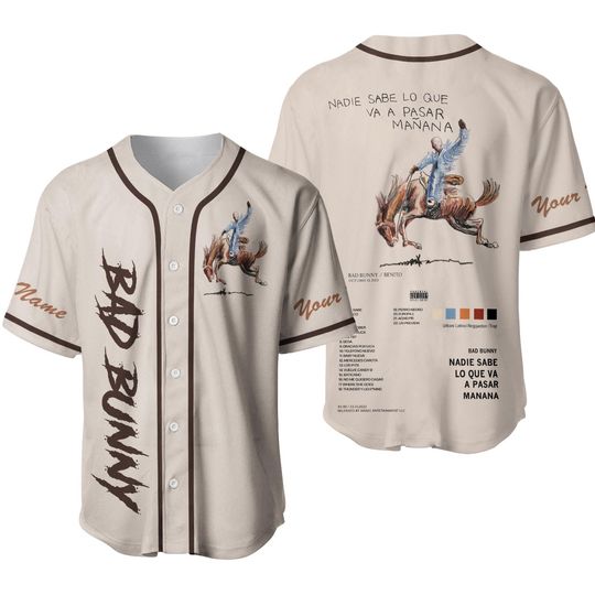 Discover Personalized Bad Bunny New Album Baseball Jersey
