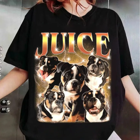 Discover Custom Pet Shirt, 90s Bootleg Custom Photo Dog T-shirt