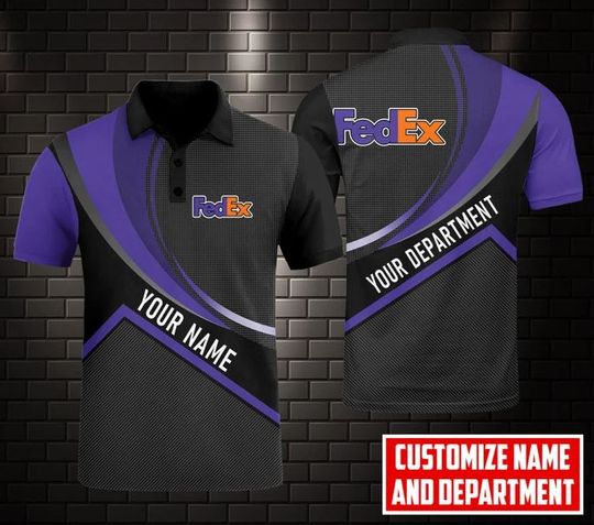 Discover Personalized FedEx Polo Shirt, FedEx Ground 3D Printed Polo Shirt