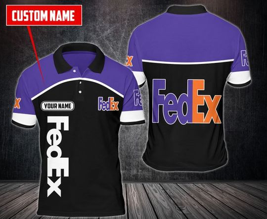 Discover Personalized FedEx Polo Shirt, FedEx Ground 3D Printed Polo Shirt