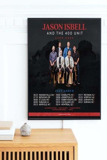Discover Jason Isbell & The 400 Unit band 2024 Tour Poster