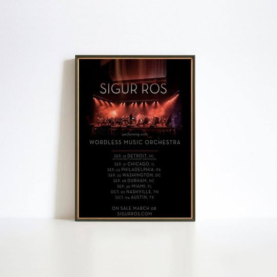 Discover Sigur Rós 2024 Music Tour Poster