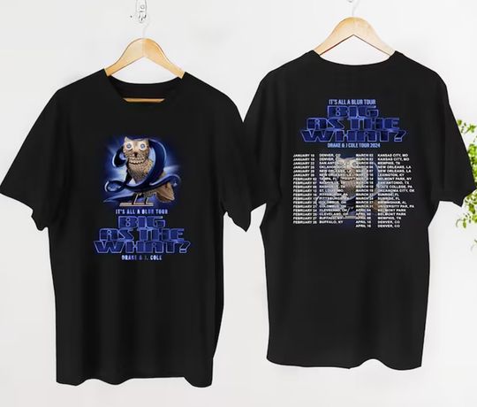 Discover Drake J Cole Big As The What Tour 2024 Shirt, Drake J Cole It's All Blur Tour Shirt