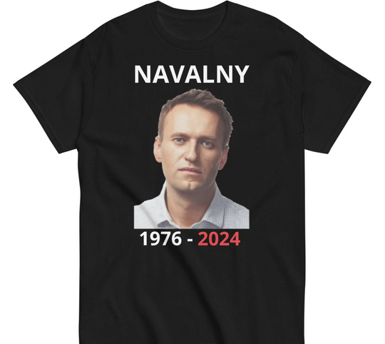 Discover Alexei Navalny T-Shirt, Rip Alexei Navalny 1976-2024 Shirt