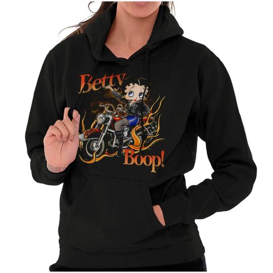 Discover Flaming Betty Boop Hoodie