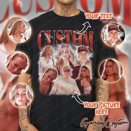 Discover Custom Bootleg Rap Tee, Custom Photo T Shirt