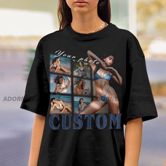Discover Custom 90s Vintage Bootleg Shirt, Custom Face T Shirt