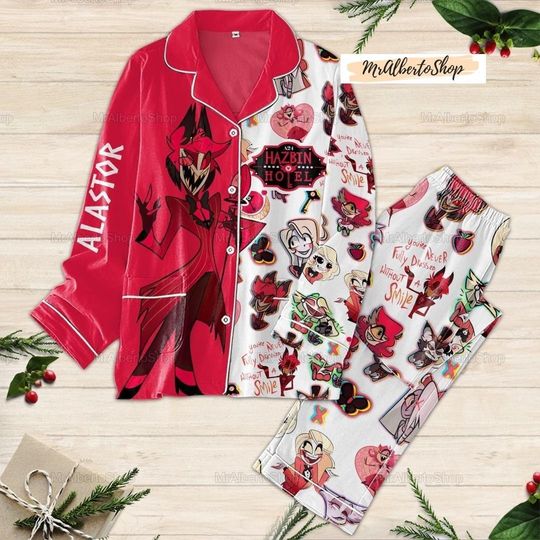 Discover Hazbin Hotel Alastor Pajamas Set