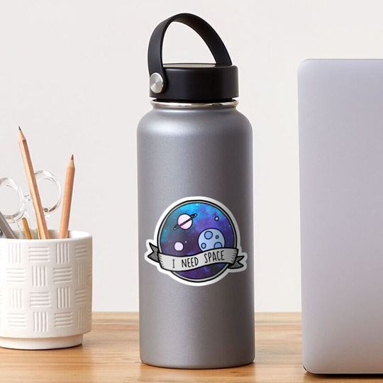 Discover I Need Space Sticker