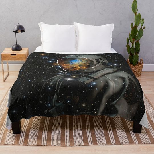 Discover Interstellar Astronaut Throw Blanket